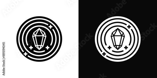 Clarity Icon White And Black Background Style