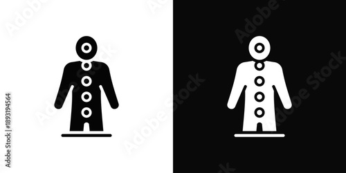 Alignment Icon White And Black Background Style