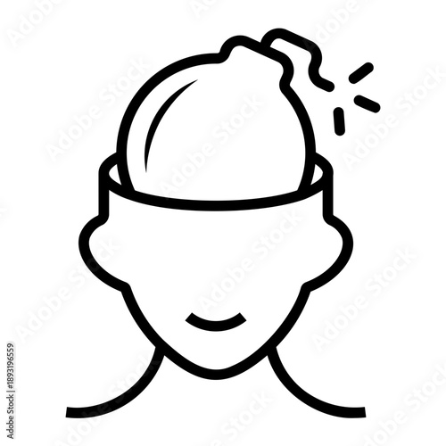 workaholic Line Icon