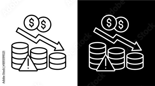 Crisis  White Icon Set Design