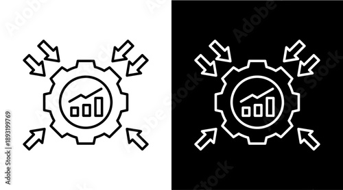 Impact White Icon Set Design