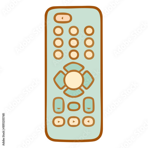 Television Remote Control Device Illustration.
