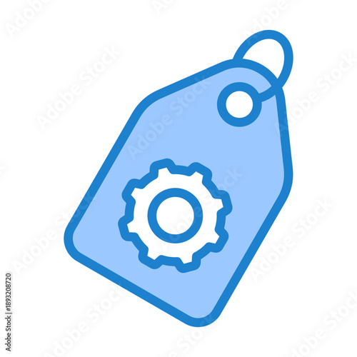 Tagging System Icon - Blue Style