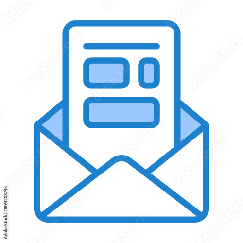 Email Templates Icon - Blue Style