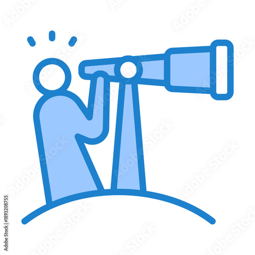 Forecasting Icon - Blue Style