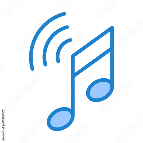 Notification Tones Icon - Blue Style