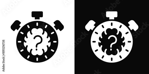 Defender Icon White And Black Background Style