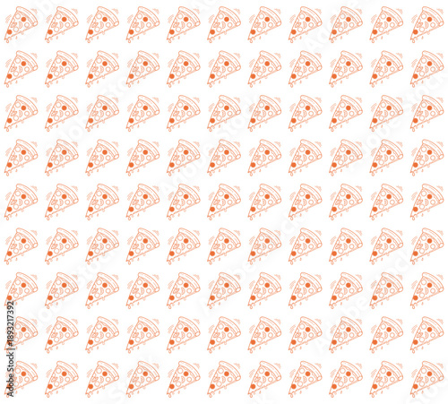 pizza slices seamless pattern design vector illustration