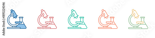 Laboratory Icon Set Multiple Style Collection 