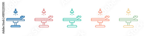 Operating Room Icon Set Multiple Style Collection 
