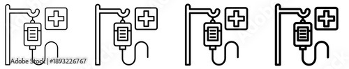 Iv Drip Icon Set Different Style Collection