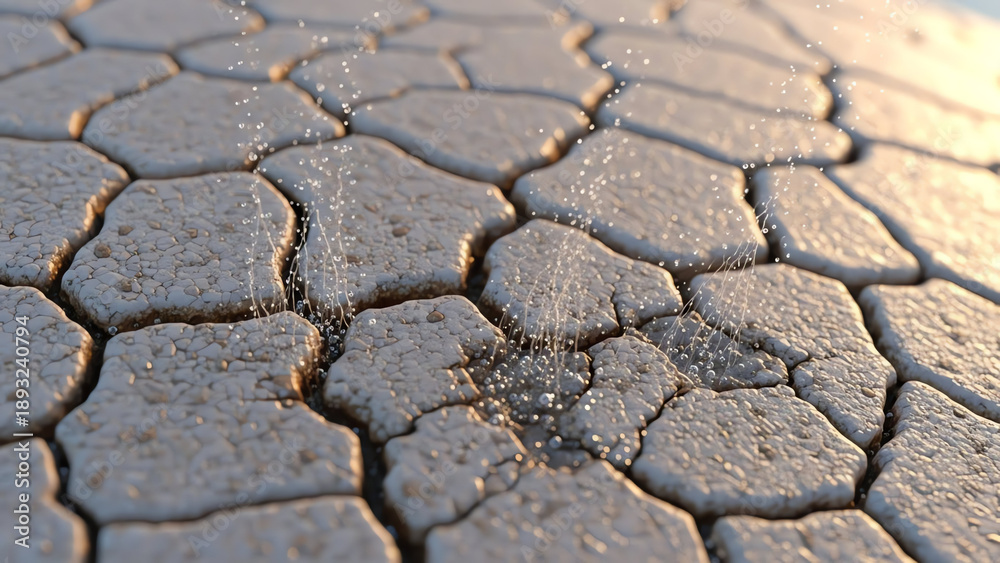 Obraz premium Dry Cracked Earth