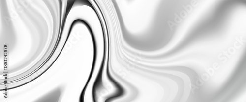 Abstract black and white fluid art swirls effect liquid marble vector illustration. Smooth elegant black satin texture. Luxurious marble background design. abstract liquid background.