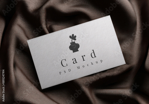 Elegant Card Mockup Design PSD