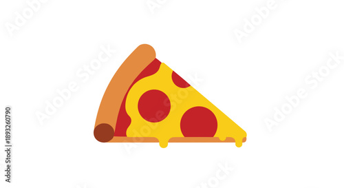 Delicious Slice of Pepperoni Pizza with Melted Cheese.