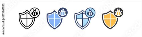 Antivirus Icon Set Multiple Style Collection