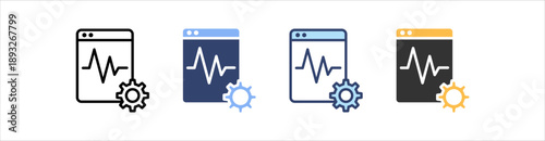 Task Manager Icon Set Multiple Style Collection