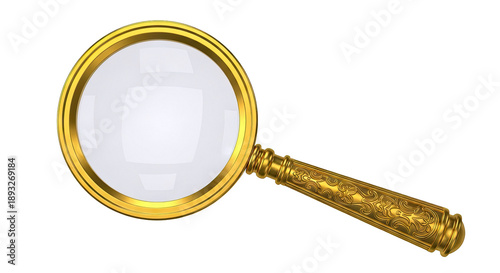 Ornate Gold Magnifying Glass