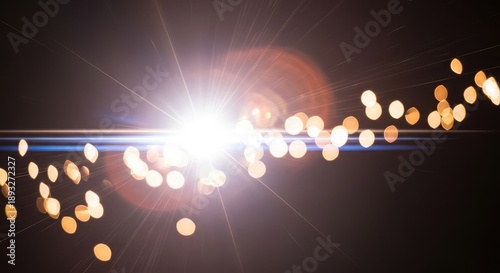Abstract Starlight Sparkle with Prismatic Light Effects and Vivid Colors.