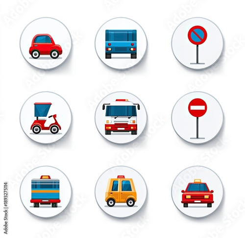Flat Design Vehicle and Traffic Symbol Collection Free Download Flat Design Vehicle and Traffic Symbol Collection - GFXLoad