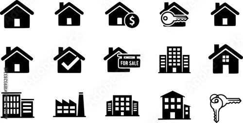 cityscape set of buldings. city landscape line vector illustration. Vector icon.