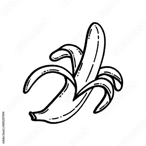 Hand drawn yellow banana vector illustration featuring a fresh ripe tropical fruit with a cartoon peel isolated on a white background for a healthy sweet snack

Would you like me to generate a matchin