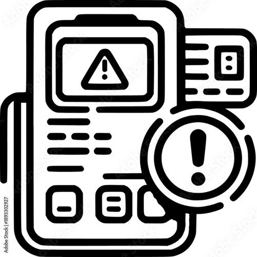 Payment Error: The image features a stylized depiction of a mobile payment terminal indicating a transaction failure, potentially due to a declined card or a technical glitch.
