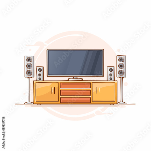 Home Entertainment System Setup.