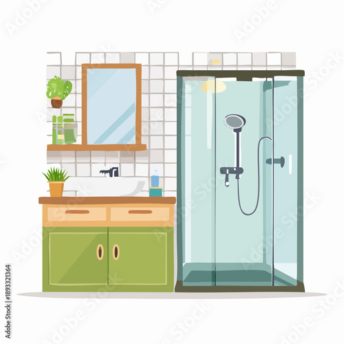 Modern Bathroom Interior Design.