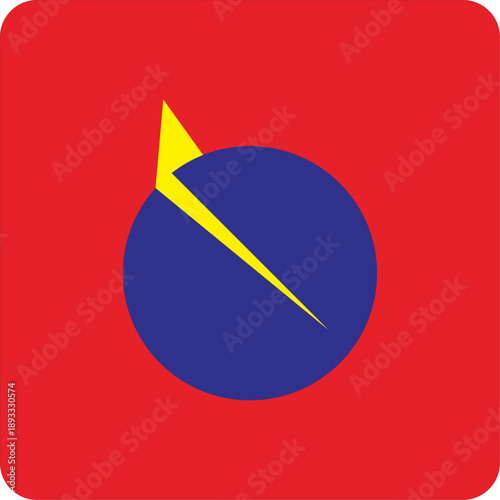 Modern Sliced Logo Design - Minimalist Abstract Vector Element for Business Branding