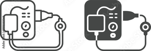 Medical emergency healthcare icons, ambulance, nurse, stethoscope, syringe, microscope, hospital, service, silhouette, set, for, clinical, diagnosis, treatment, rescue, and, care