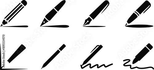 Father guiding schoolgirl, education mentorship concept, parent teacher authority, book stack, learning support, black silhouette vector illustration for schooling design