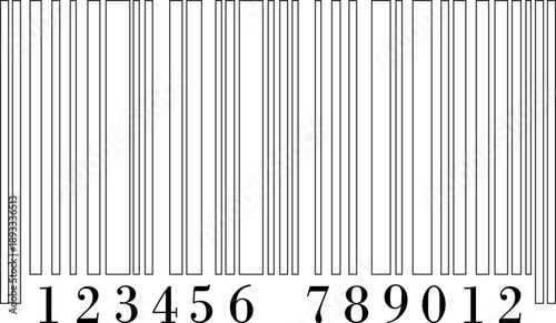 Barcode icon vector illustration for scanning retail product identification, digital inventory tracking, modern flat design symbol set collection group for web app print use.