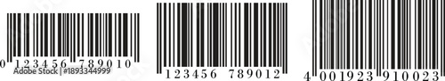 Barcode icon set vector illustration for scanning retail product identification, digital inventory tracking, modern flat design symbol set collection group for web app print use.