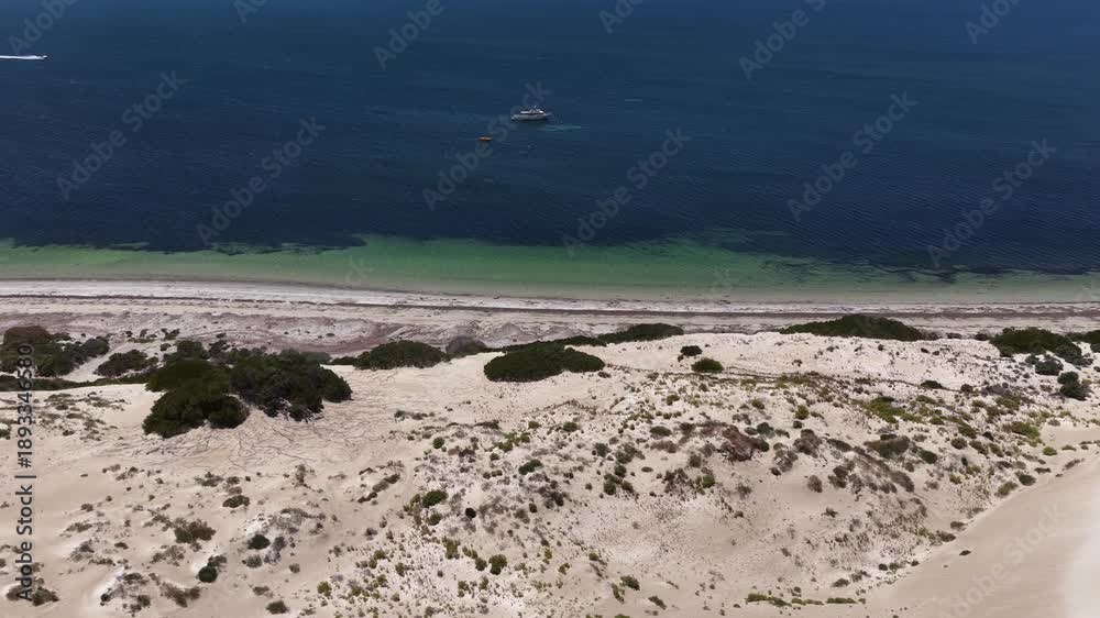custom made wallpaper toronto digitalFowlers Bay, South Australia – 4K aerial drone view of Great Australian Bight coastline, turquoise ocean, sand dunes, white sand beach and limestone cliffs