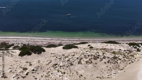 Wallpaper Mural Fowlers Bay, South Australia – 4K aerial drone view of Great Australian Bight coastline, turquoise ocean, sand dunes, white sand beach and limestone cliffs Torontodigital.ca