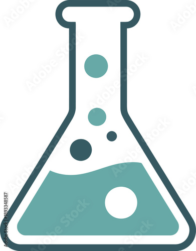 Erlenmeyer Flask with Bubbles, Scientific Experimentation, Chemical Reaction, Laboratory Equipment, Medical Research