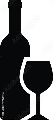 silhouette of a bottle
