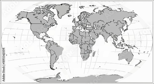 World Map Political Borders Continents Countries Geography.