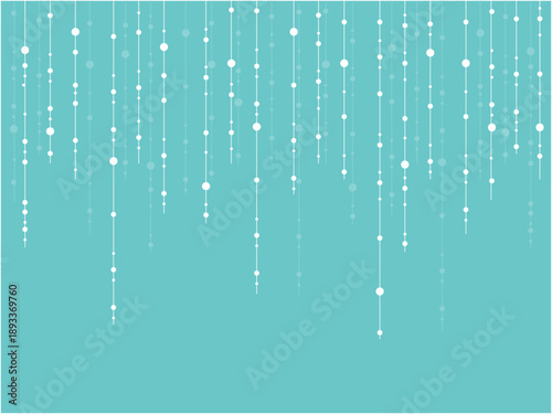 水色の背景にきらめく雫とラインの抽象背景素材