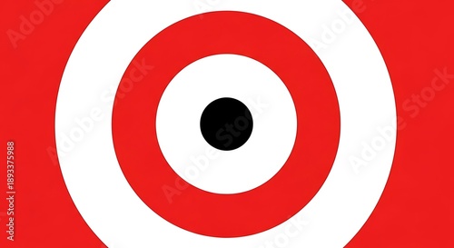 Red and White Target with Black Bullseye for Precision. Free Download Red and White Target with Black Bullseye for Precision. - GFXLoad
