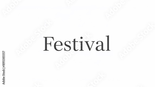 The word Festival written in a classic serif font on a white background. Free Download The word Festival written in a classic serif font on a white background. - GFXLoad