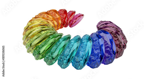 Rainbow Crystal Spiral