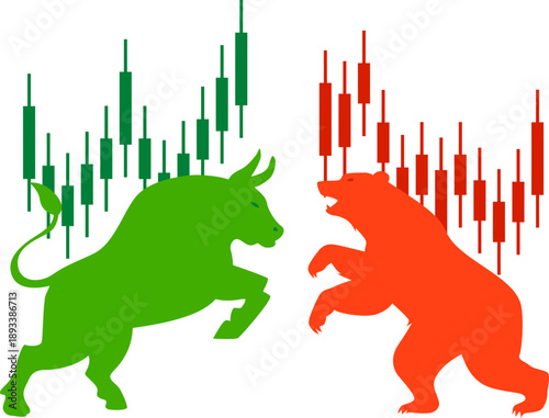 Bull and Bear Market Symbols.