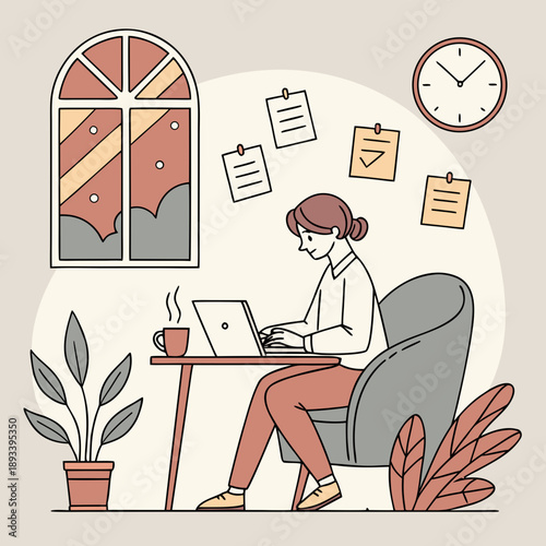    Remote Work   Freelancing  31 45  (2) SVG Vector Illustration