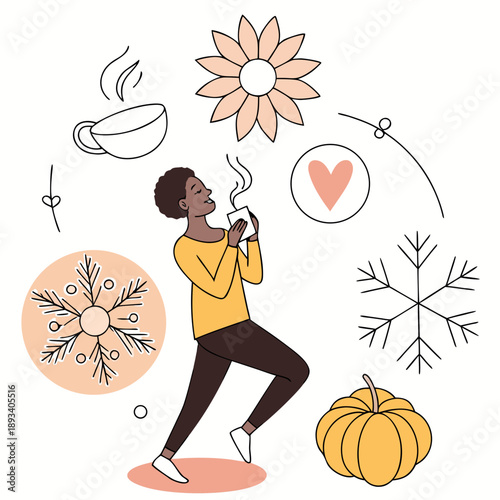 You Re In Control Seasonal Wellness Routine Illust (2) SVG Vector Design