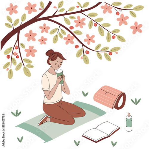 You Re In Control Spring Wellness Routine Illustra SVG Vector Design