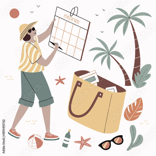 You Re In Control Summer Planning Lifestyle Illust SVG Vector Design