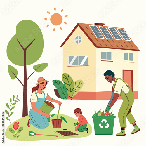 You Re In Control Green Living Lifestyle Illustrat SVG Vector Design