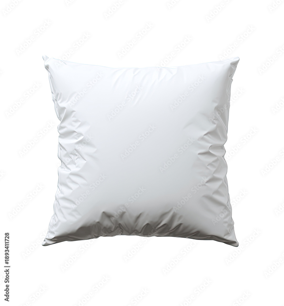 Obraz premium A plain, square white pillow
